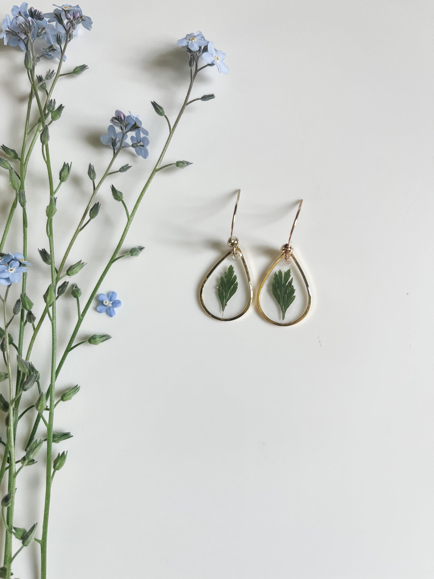 Pressed Fern Teardrops
