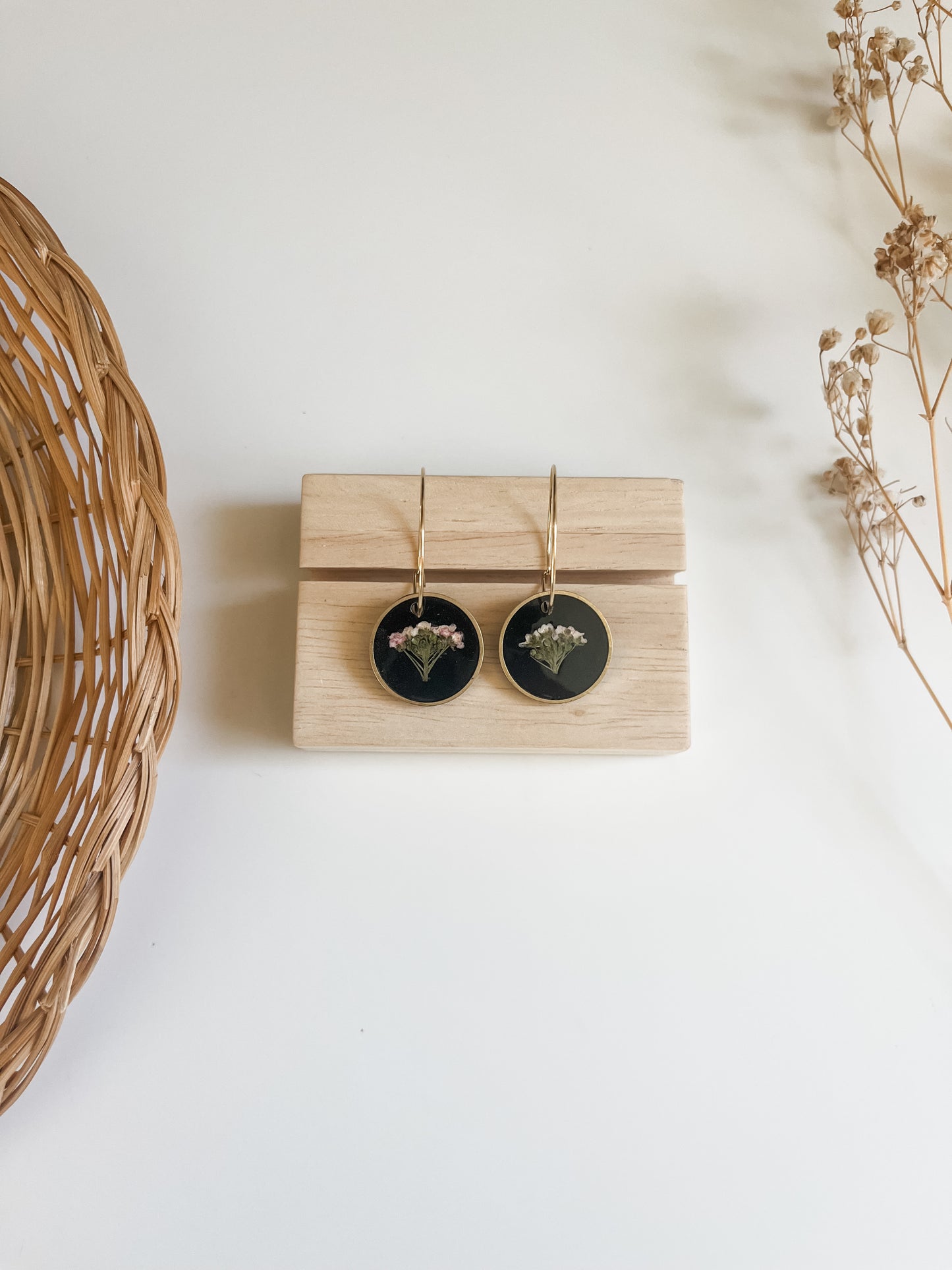 Pressed Floral Hoops