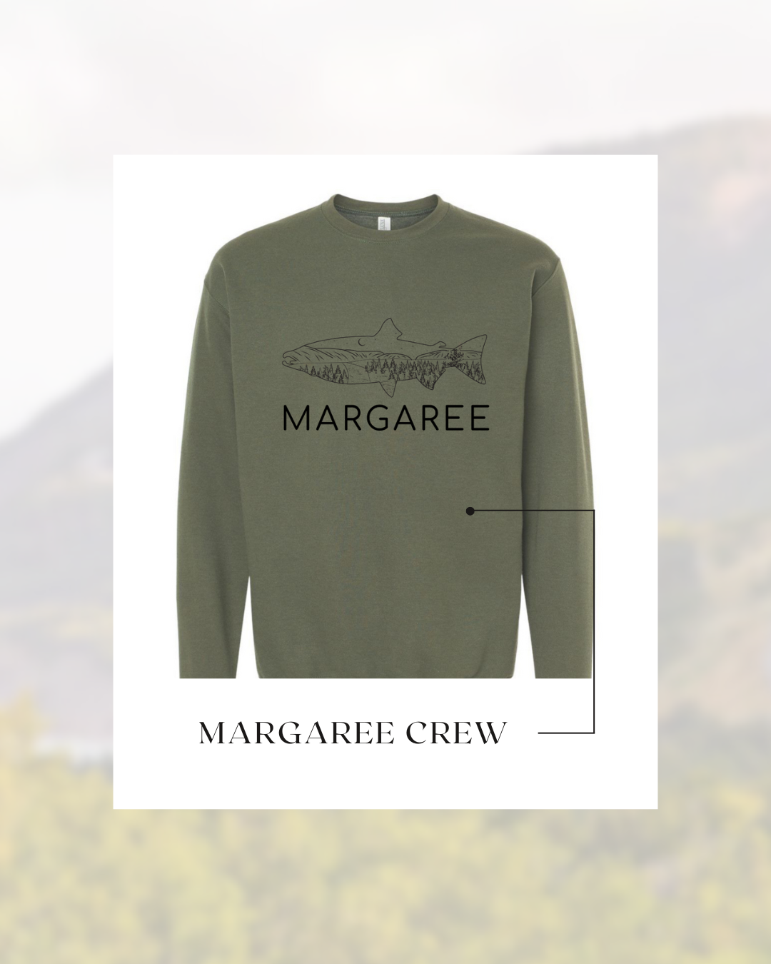 Green - Margaree Salmon Crewneck
