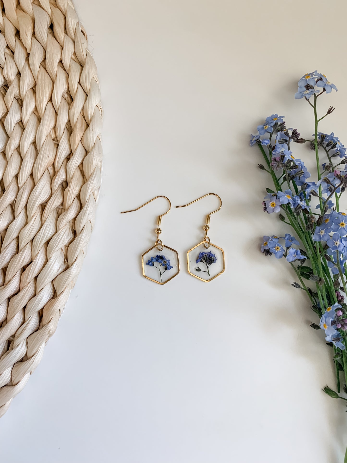 Forget Me Not Hexagons