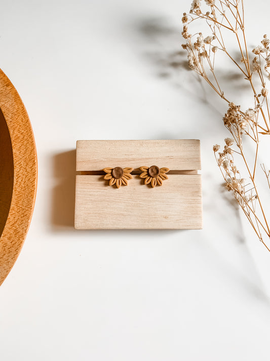 Half Sunflower Studs