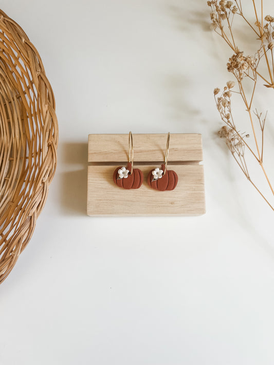 Floral Pumpkin Hoops