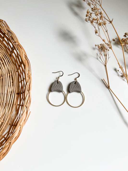“Leather” Hoops