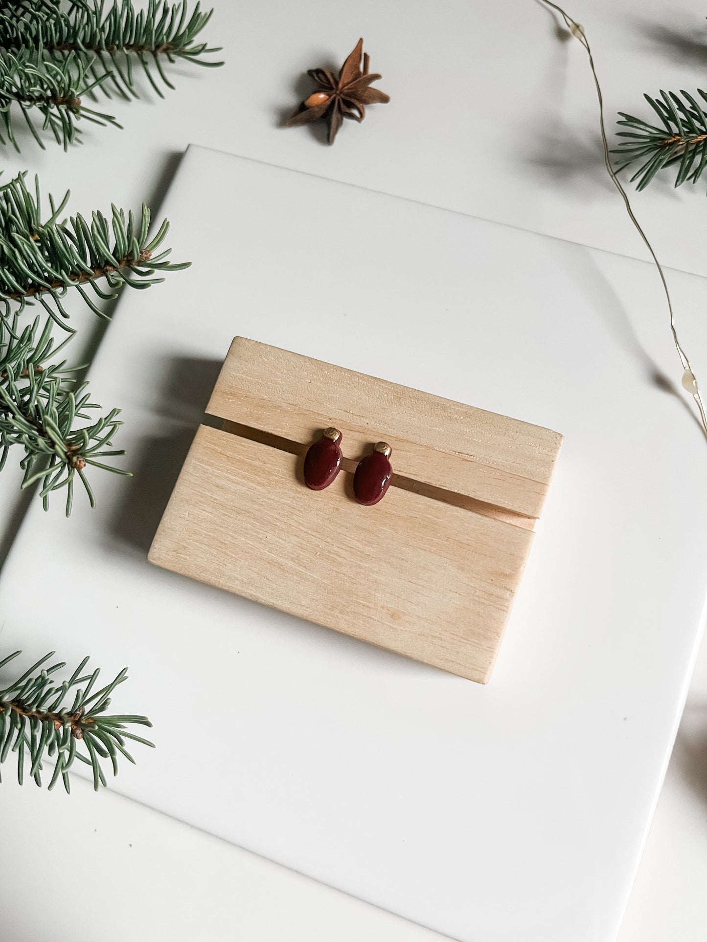 Tiny Christmas Light Studs