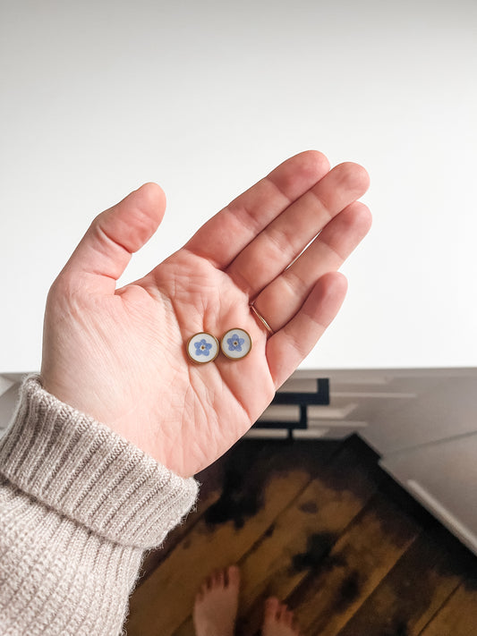 Forget Me Not Studs